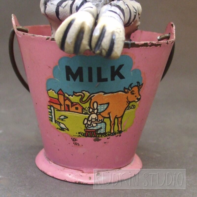Cat in Milk Pail Graphics